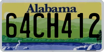 AL license plate 64CH412
