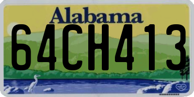 AL license plate 64CH413