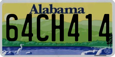 AL license plate 64CH414