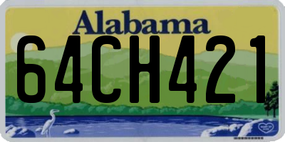 AL license plate 64CH421