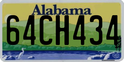 AL license plate 64CH434