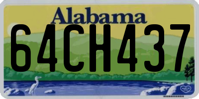 AL license plate 64CH437