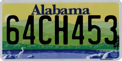 AL license plate 64CH453