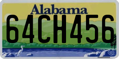 AL license plate 64CH456