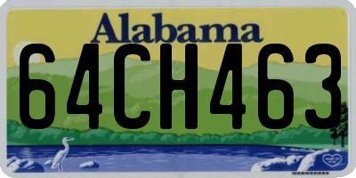 AL license plate 64CH463