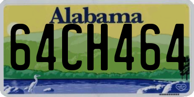 AL license plate 64CH464