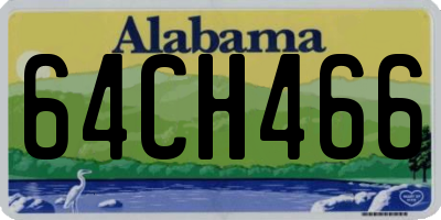 AL license plate 64CH466