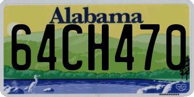 AL license plate 64CH470