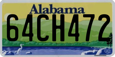 AL license plate 64CH472