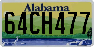 AL license plate 64CH477