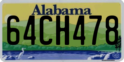 AL license plate 64CH478