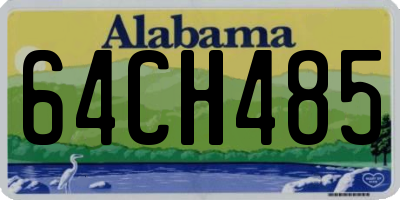 AL license plate 64CH485