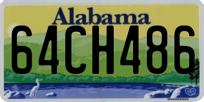 AL license plate 64CH486