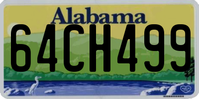 AL license plate 64CH499