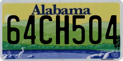 AL license plate 64CH504