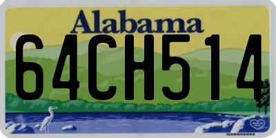 AL license plate 64CH514