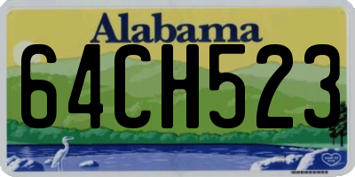 AL license plate 64CH523