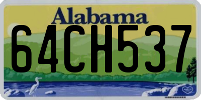 AL license plate 64CH537