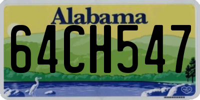 AL license plate 64CH547