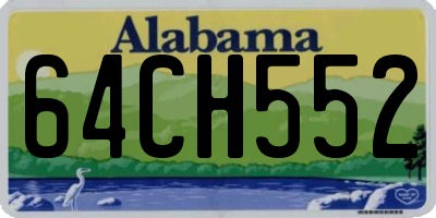 AL license plate 64CH552