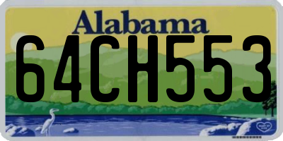 AL license plate 64CH553