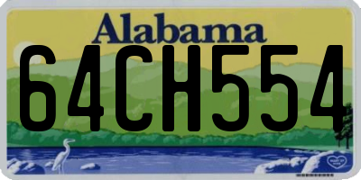 AL license plate 64CH554