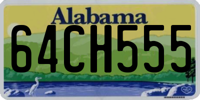 AL license plate 64CH555