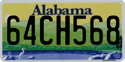 AL license plate 64CH568