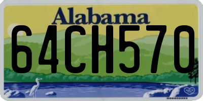 AL license plate 64CH570