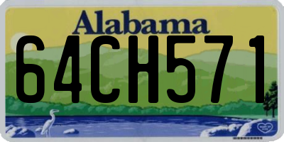 AL license plate 64CH571