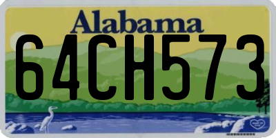 AL license plate 64CH573