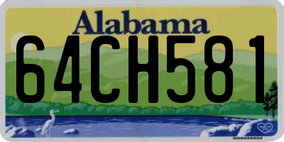 AL license plate 64CH581