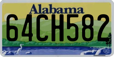 AL license plate 64CH582
