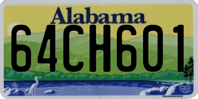 AL license plate 64CH601