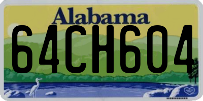 AL license plate 64CH604