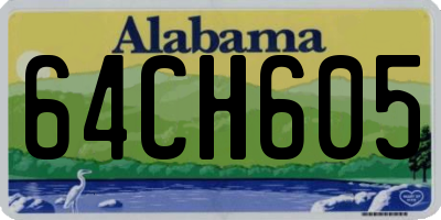 AL license plate 64CH605
