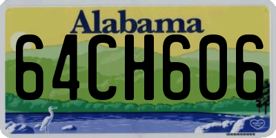 AL license plate 64CH606