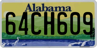 AL license plate 64CH609
