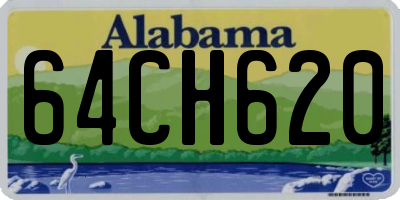 AL license plate 64CH620