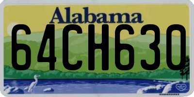 AL license plate 64CH630