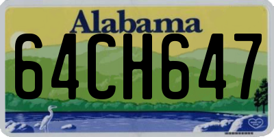 AL license plate 64CH647