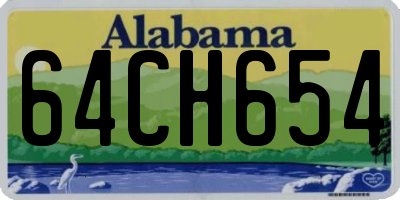 AL license plate 64CH654
