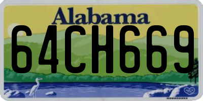 AL license plate 64CH669