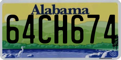 AL license plate 64CH674