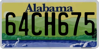 AL license plate 64CH675