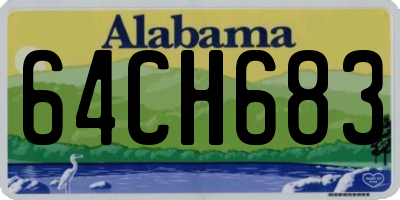 AL license plate 64CH683