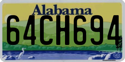 AL license plate 64CH694