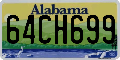 AL license plate 64CH699