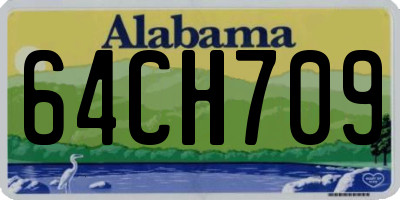 AL license plate 64CH709
