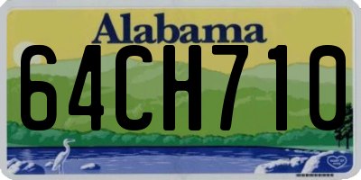 AL license plate 64CH710
